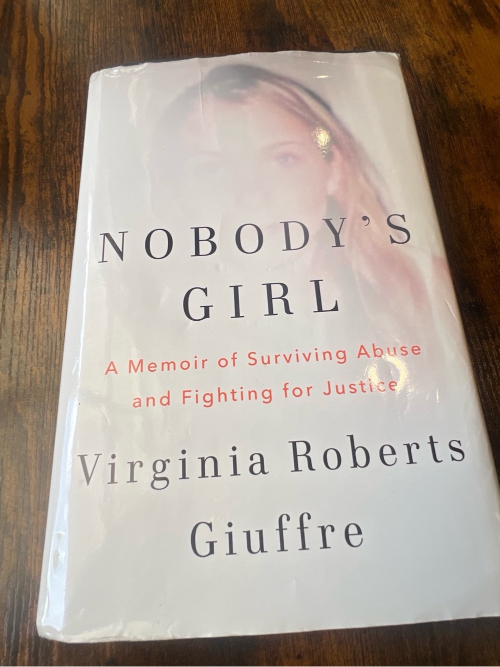 Nobody's Girl by Virginia Roberts Giuffre - White Dust Jacket